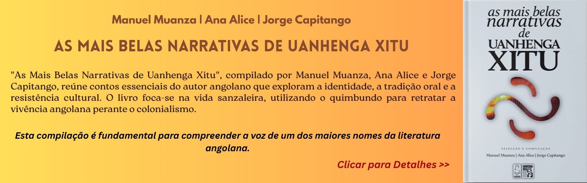 As mais belas narrativas de Uanhenga Xitu