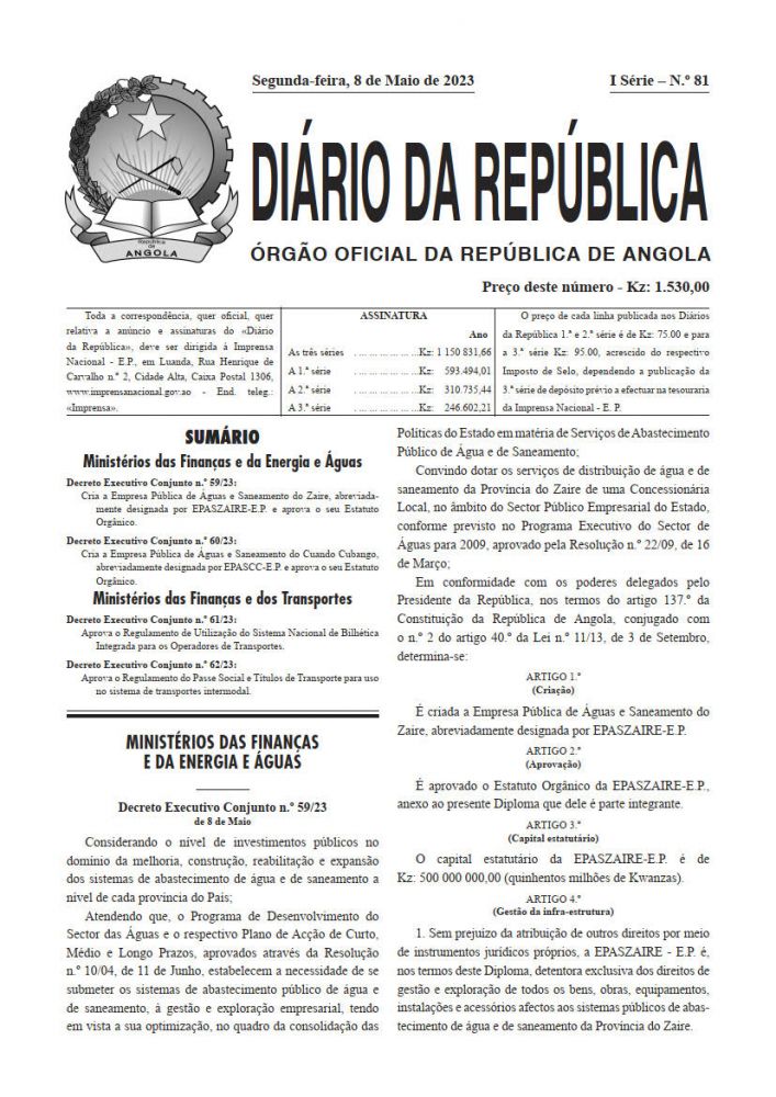 Diário da República  I.ª Série   n.º  81  de  8  de  Maio  de  2023